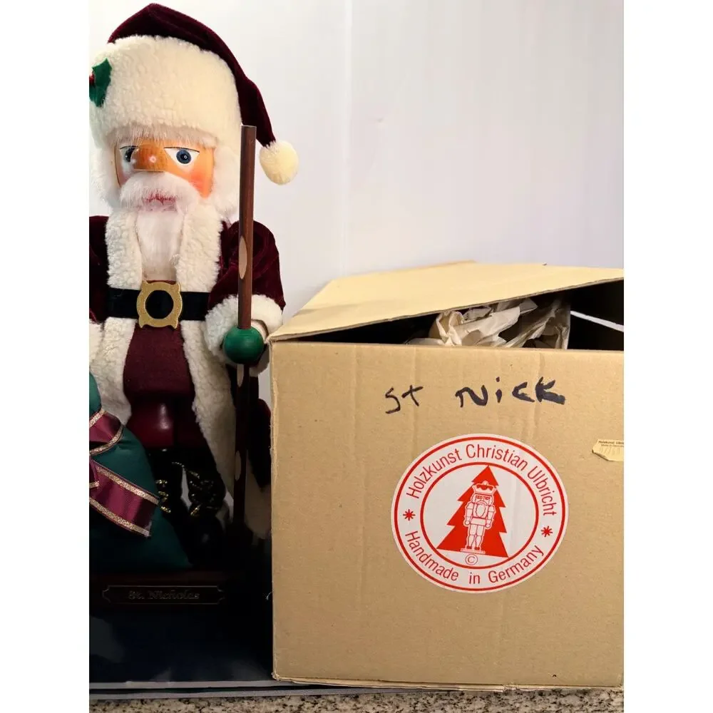 Christian Ulbricht St Nicholas Nutcracker 2004 Signed LE 738/1500 Germany 75th